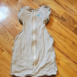 Love to Dream Gray and White Swaddle Up Transition Bag